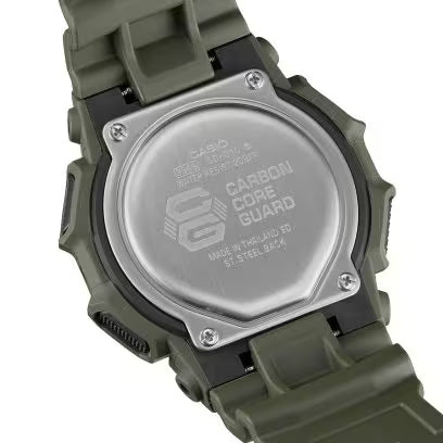 CASIO G-SHOCK Olive Green Rubber Strap  GD-010-3