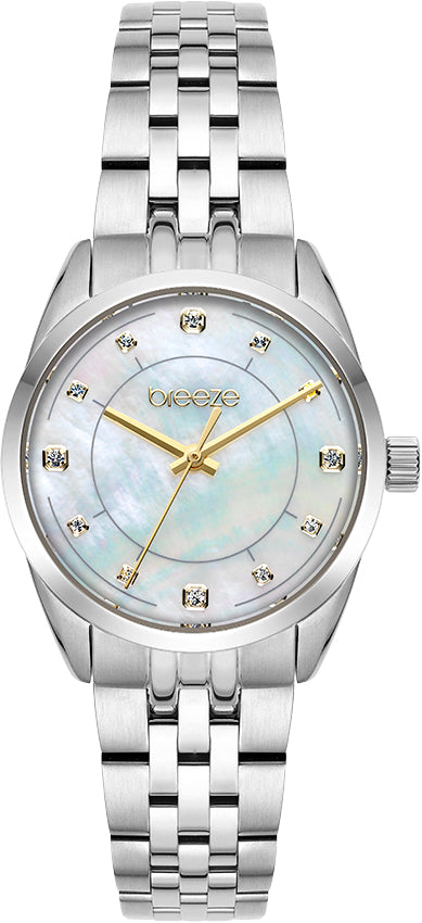 Ρολόι BREEZE Ocealis Crystals Silver Stainless Steel Bracelet