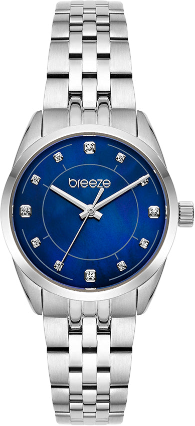 Ρολόι BREEZE Ocealis Crystals Silver Stainless Steel Bracelet