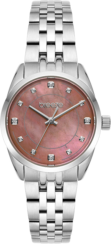 Ρολόι BREEZE Ocealis Crystals Silver Stainless Steel Bracelet