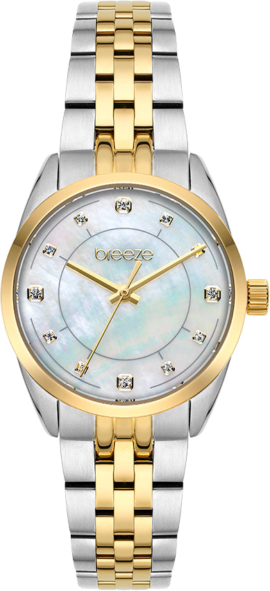 Ρολόι BREEZE Ocealis Crystals Two Tone Stainless Steel Bracelet