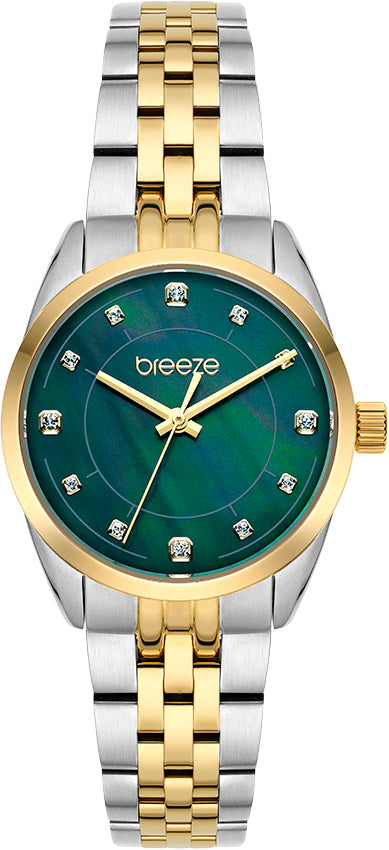 Ρολόι BREEZE Ocealis Crystals Two Tone Stainless Steel Bracelet
