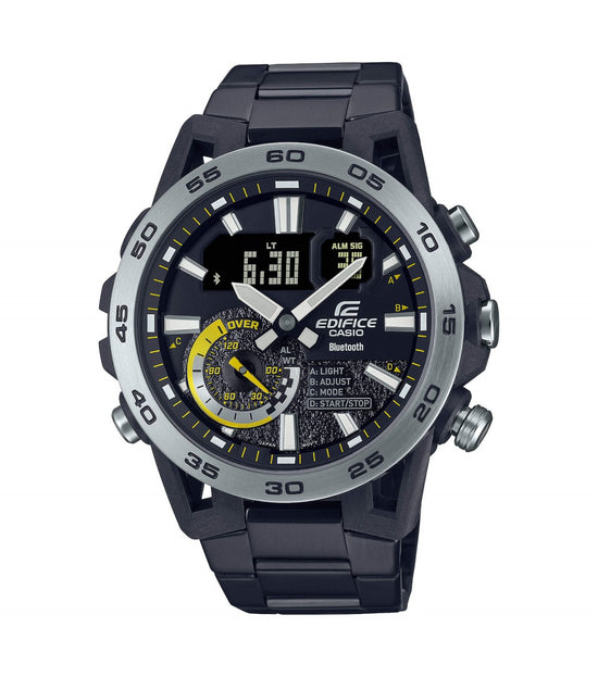 CASIO Edifice Bluetooth Black Stainless Steel Bracelet ECB-40DC-1AEF