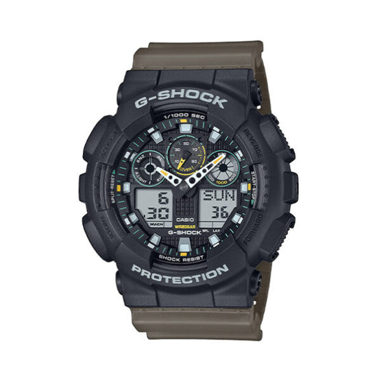 CASIO G-SHOCK Ανδρικό Ρολόι Χρονογράφος GA-100TU-1A3ER