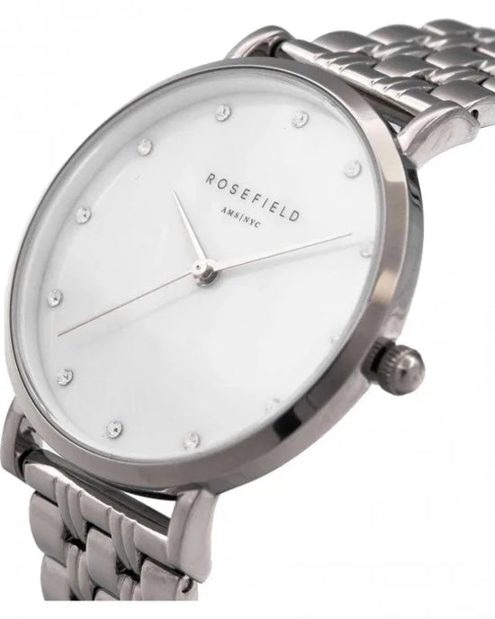 Ρολόι ROSEFIELD The Upper East Side Crystals Silver Stainless Steel Bracelet