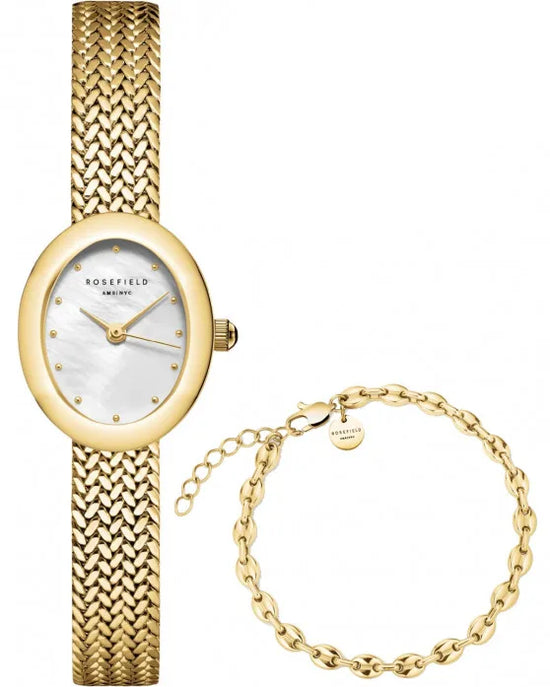 Ρολόι ROSEFIELD Mini Oval Gold Stainless Steel Bracelet