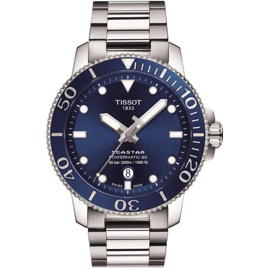 TISSOT T-Sport Seastar 1000 Powermatic 80 Silver Stainless Steel Bracelet T120.407.11.041.03