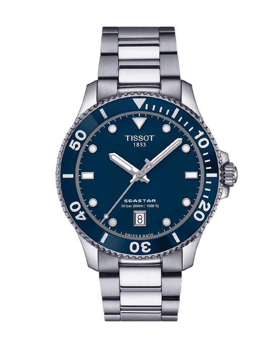 TISSOT T-Sport Seastar 1000 Silver Stainless Steel Bracelet T120.410.11.041.00