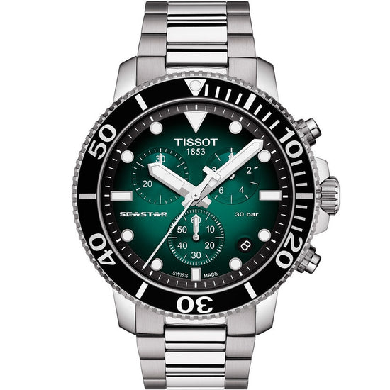 TISSOT Seastar 1000 Quartz Chronograph Silver Stainless Steel Bracelet T120.417.11.091.01