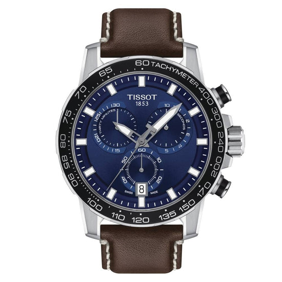 TISSOT SuperSport Chronograph Brown Leather Strap T125.617.16.041.00