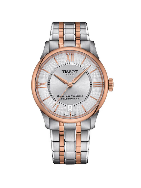 TISSOT Chemin Des Tourelles Powermatic 80 Two Tone Stainless Steel Bracelet T139.207.22.038.00