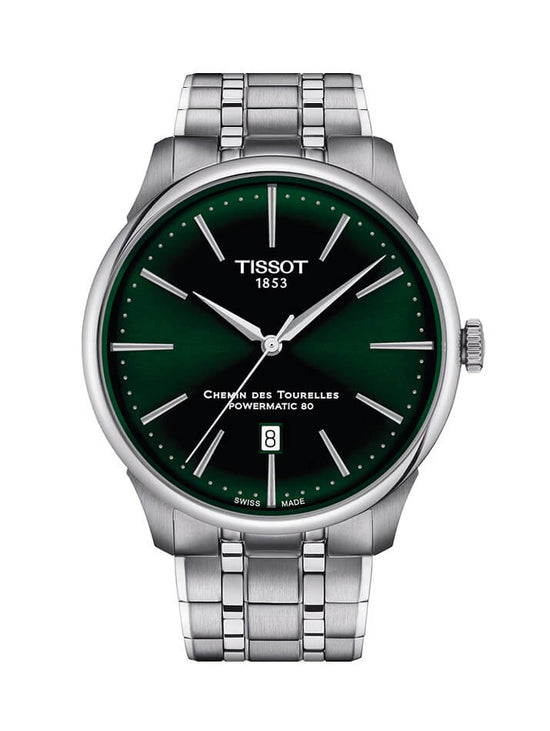 TISSOT Chemin Des Tourelles Powermatic 80 Silver Stainless Steel Bracelet T139.407.11.091.00