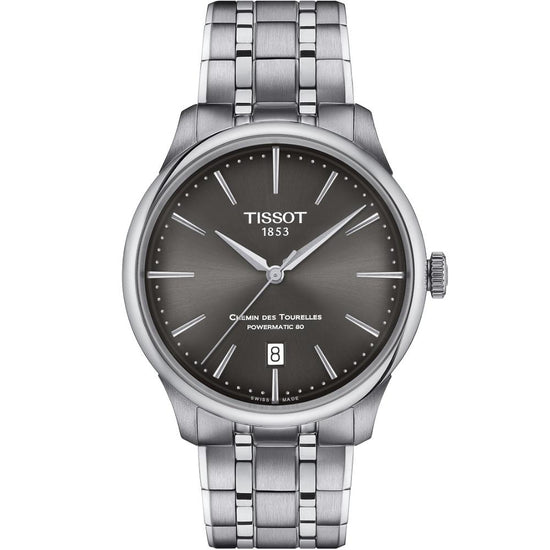 TISSOT Chemin Des Tourelles Powermatic 80 Silver Stainless Steel Bracelet T139.807.11.061.00