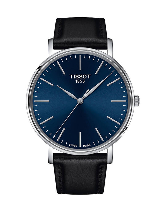 TISSOT Everytime Gent Black Leather Strap T143.410.16.041.00