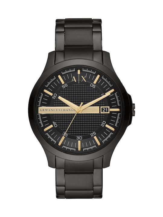 ARMANI EXCHANGE Hampton Black Stainless Steel Bracelet AX2413