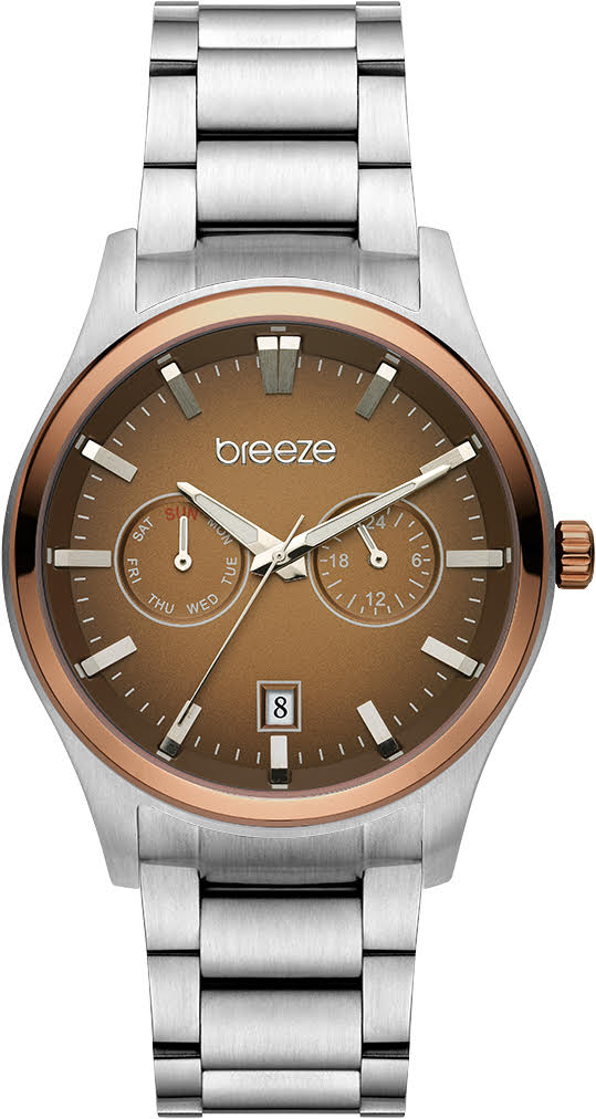 Ρολόι BREEZE Renegade Silver Stainless Steel Bracelet