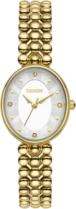 Ρολόι BREEZE Sirena Swarovski Gold Stainless Steel Bracelet