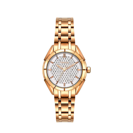 BREEZE Gemstonia Crystals Rose Gold Stainless Steel Bracelet 212181.1