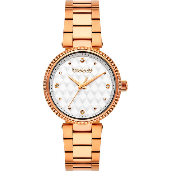 BREEZE Bossy Crystals Rose Gold Stainless Steel Bracelet 212341.4