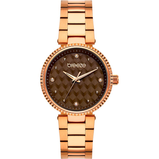 BREEZE Bossy Crystals Rose Gold Stainless Steel Bracelet 212341.5