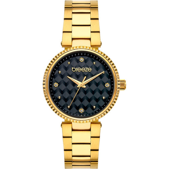 BREEZE Bossy Crystals Gold Stainless Steel Bracelet 212341.6