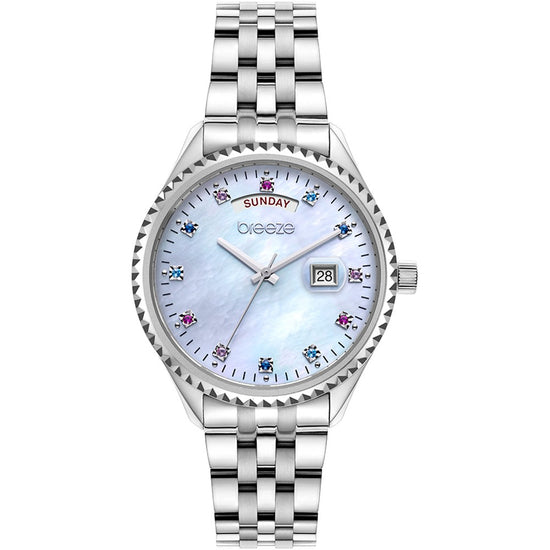 BREEZE Glacier Crystals Silver Stainless Steel Bracelet 612401.3