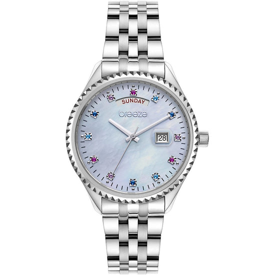 BREEZE Glacier Crystals Silver Stainless Steel Bracelet 612401.6