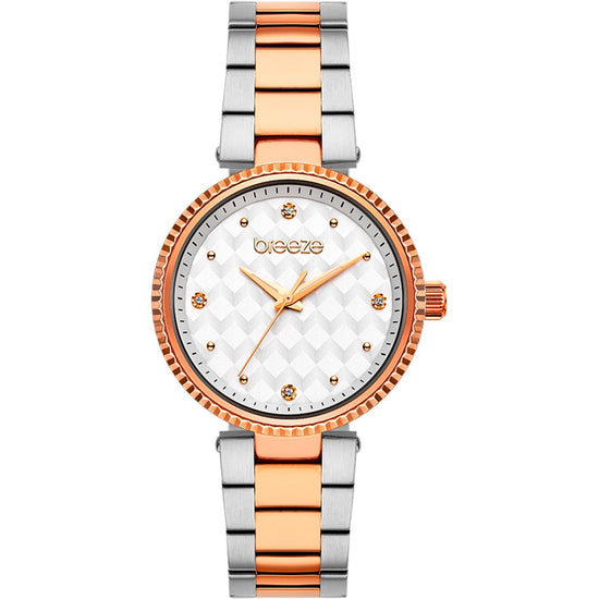 BREEZE Bossy Crystals Two Tone Stainless Steel Bracelet 712341.4