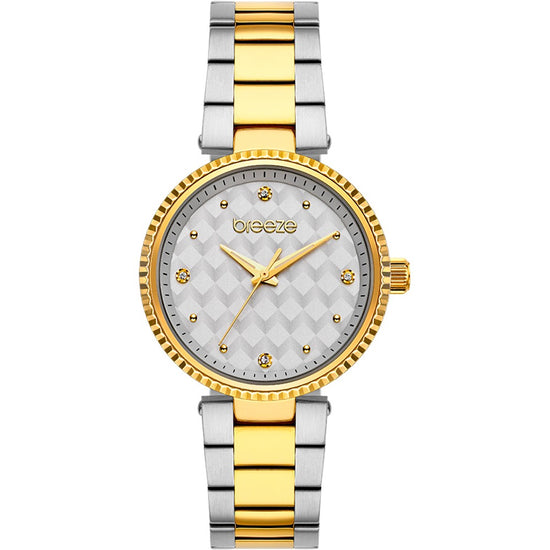 BREEZE Bossy Crystals Two Tone Stainless Steel Bracelet 712341.7