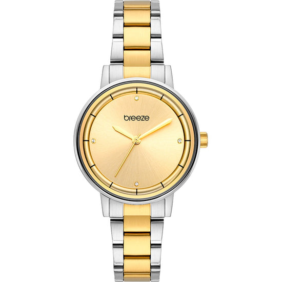 BREEZE Mystique Crystals Two Tone Stainless Steel Bracelet 712381.2