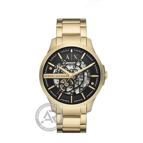 ARMANI EXCHANGE Hampton Automatic Men Gold Stainless Steel Bracelet AX2419
