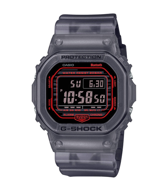 CASIO G-Shock Bluetooth Grey Rubber Strap DW-B5600G-1ER
