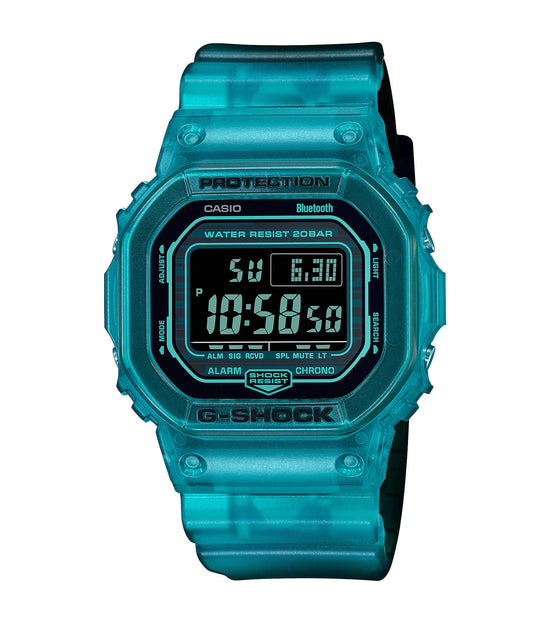 CASIO G-Shock Bluetooth Blue Rubber Strap DW-B5600G-2ER