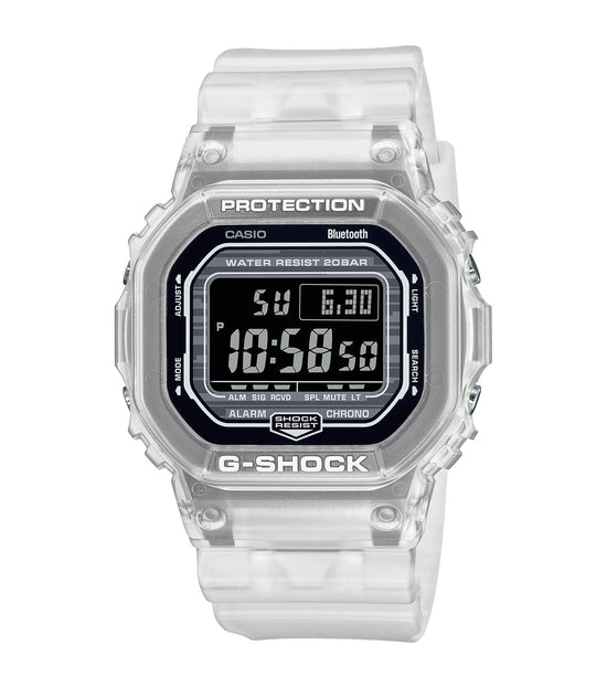 CASIO G-Shock Bluetooth White Rubber Strap DW-B5600G-7ER