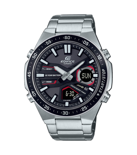 CASIO Edifice Silver Stainless Steel Bracelet EFV-C110D-1A4VEF