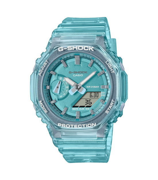 CASIO G-Shock Light Blue Rubber Strap GMA-S2100SK-2AER
