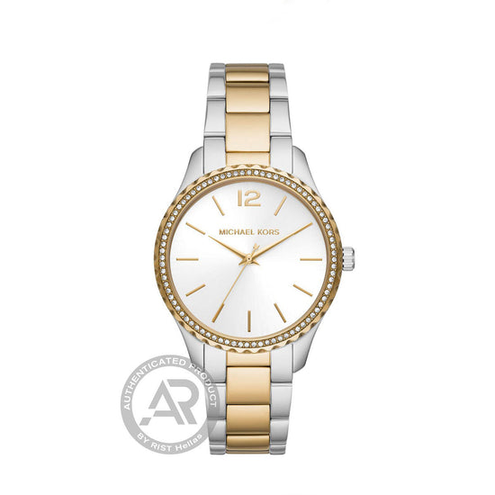 MICHAEL KORS Layton Ladies Crystals Two Tone Stainless Steel Bracelet MK6899