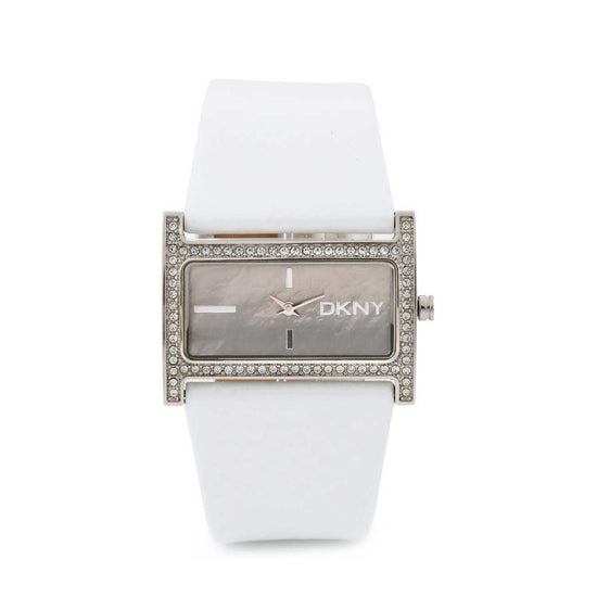 DKNY White Leather Strap Women NY4820