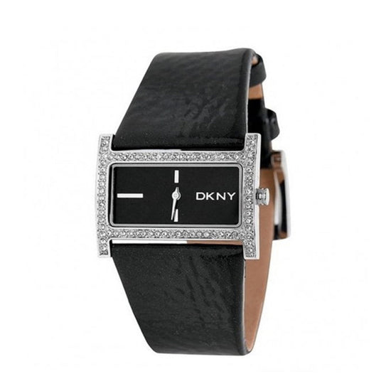 DKNY Black Leather Strap Women NY4821