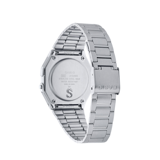 CASIO Vintage Iconic Chronograph Silver Stainless Steel Bracelet A-158WEA-9EF