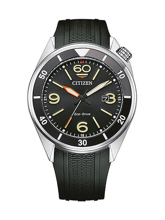 CITIZEN Black Rubber Strap AW1710-12E