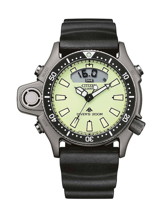 CITIZEN Promaster Aqualand Black Rubber Strap JP2007-17W
