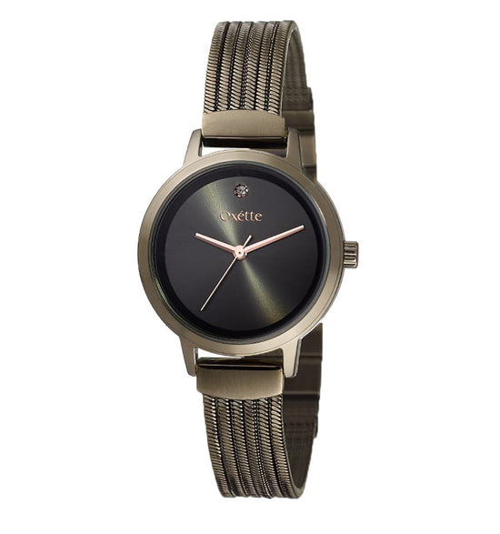 OXETTE Citylight Watch Brown Stainless Steel Bracelet 11X03-00581