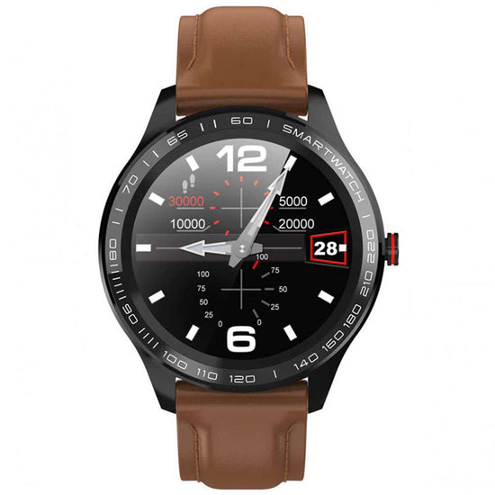 DAS.4 SG08 Smartwatch Brown Leather Strap 70001