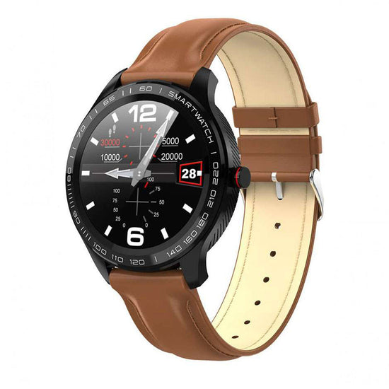 DAS.4 SG08 Smartwatch Brown Leather Strap 70001