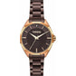 BREEZE Hermosa Crystal Brown Stainless Steel Bracelet 812151.6