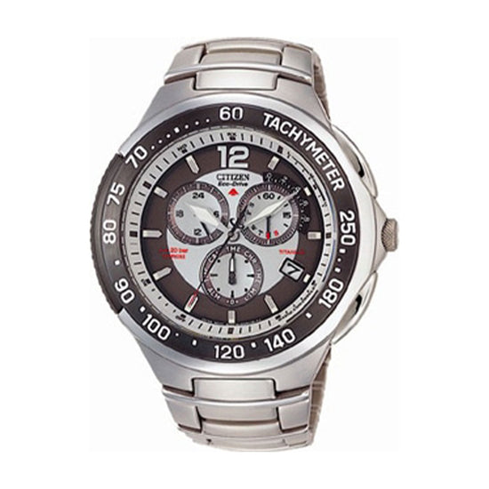 CITIZEN Super Titanium Eco Drive Men Silver Bracelet AS4006-53A