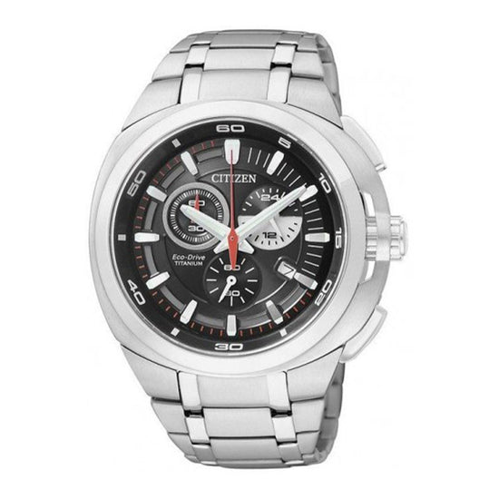 CITIZEN Titanium Eco Drive Men Silver Bracelet AT2021-54E