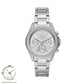 ARMANI EXCHANGE Drexler Silver Stainless Steel Bracelet AX5650