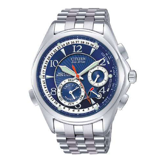 CITIZEN Eco-Drive Perpetual Calendar Men Silver Bracelet BL9009-54M